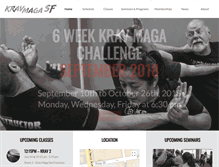 Tablet Screenshot of kravmaga-sf.com